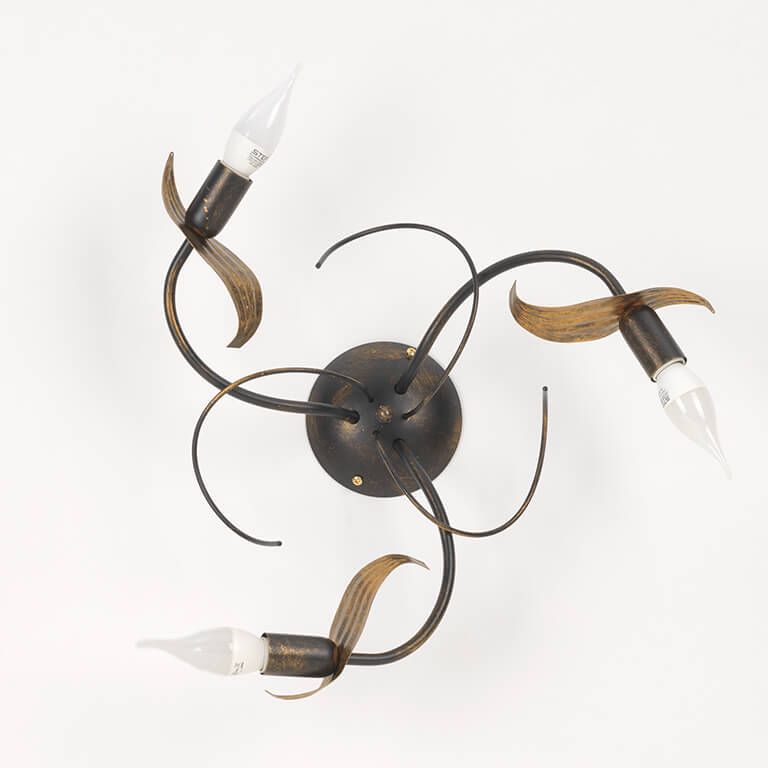 Plafoniera 3 luci Bugia