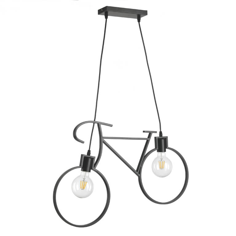 Lampadario Bike Nero
