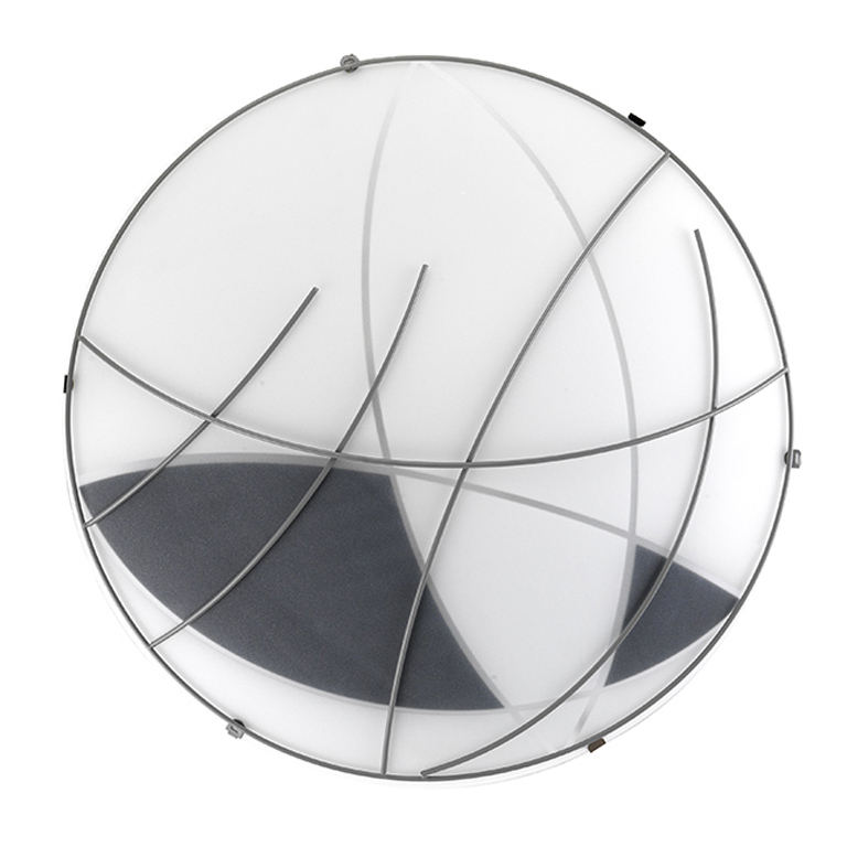 Plafoniera Rete Argento