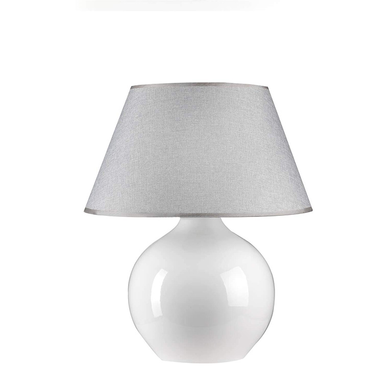 Lampada sfera bianco par. grigio