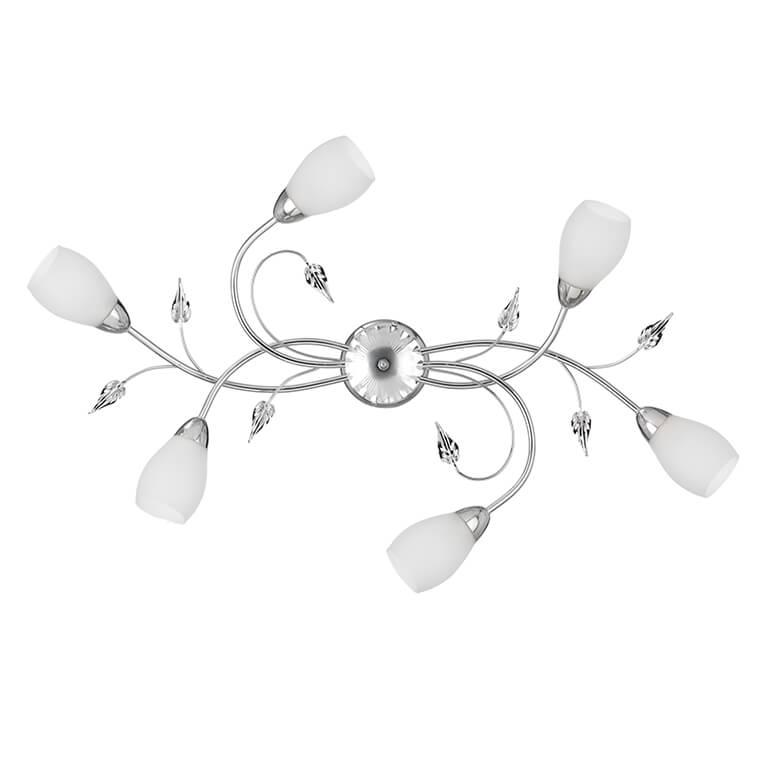 Plafoniera 6 luci Lia cromo