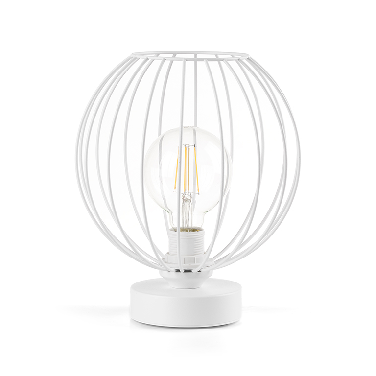 Lampada da tavolo Melone bianco