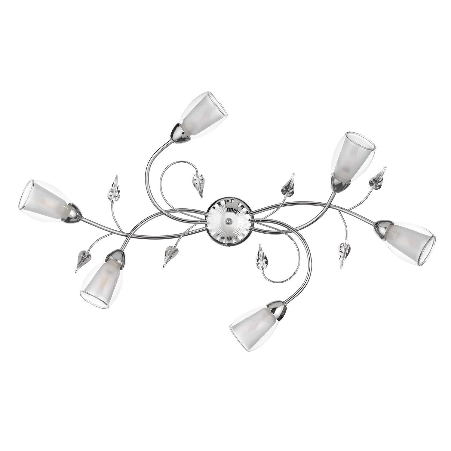 Plafoniera Liliana Cromo a 6 Luci