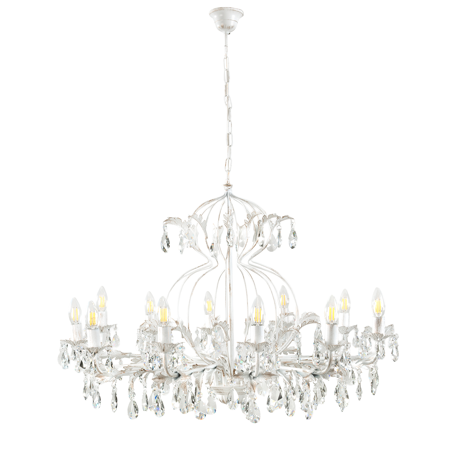 Lampadario Teresa Avorio a 12 Luci